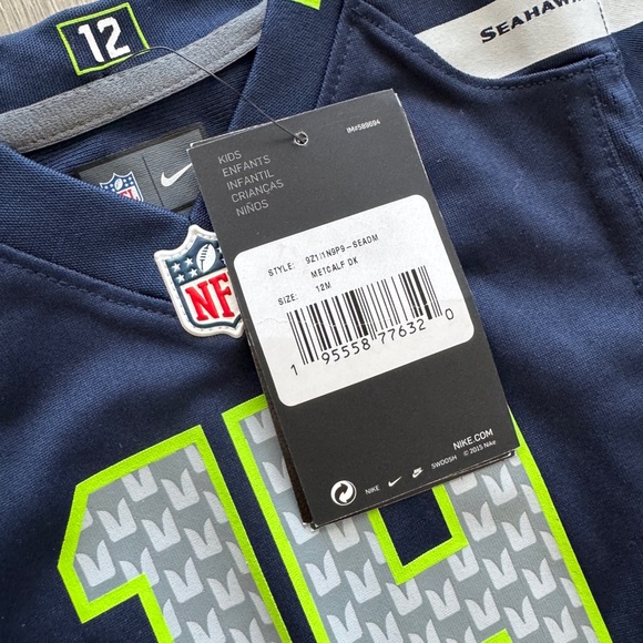 Nike NFL Seattle Seahawks #14 DK Metcalf Jersey 12 Months - Picture 3 of 4